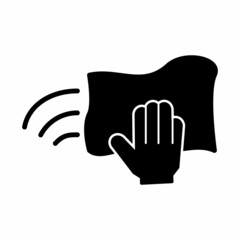 Cleaning With Napkin Icon Design Vector Logo Template Illustration Sign And Symbol