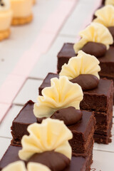 cake with chocolate