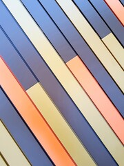 Obraz premium Colorful stripes on the wall of the house