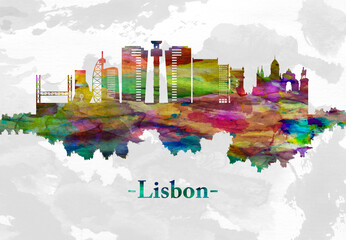 Fototapeta premium Lisbon Portugal skyline