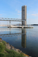 pontoon in lorient in brittany (france)