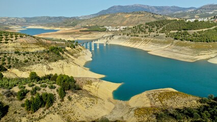 Pantano De Iznajar , pantanos , Iznajar , Cordoba . agua