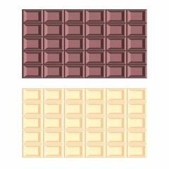 chocolate bar isolated on white ＇