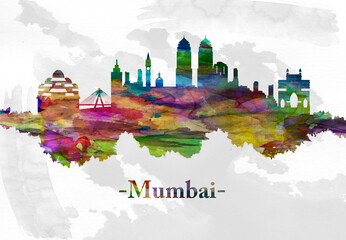 Mumbai India skyline