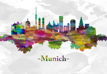 Fototapeta premium Munich Germany skyline