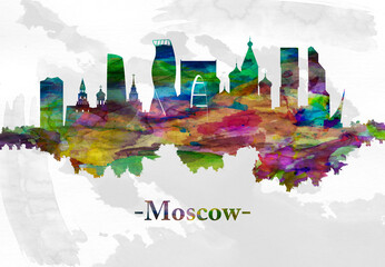 Moscow Russia skyline