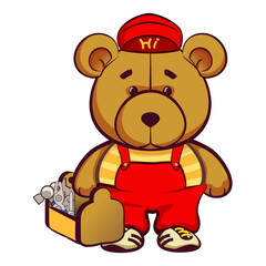 teddy bear the handyman