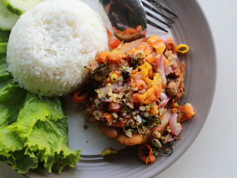 Photo Of Fried Chicken With Sambal Matah