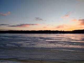 sunset on the beach