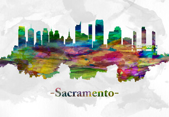Sacramento California skyline