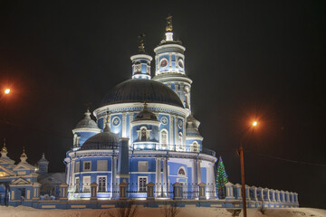Fototapeta na wymiar Church of the Kazan Icon of the Mother of God in Telma