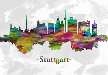 Stuttgart Germany skyline