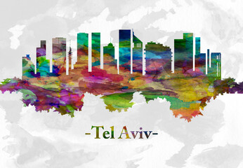 Tel Aviv Israel skyline