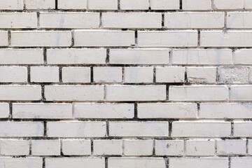 Close-Up Of white brick wall