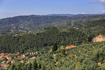 Fototapeta na wymiar The hills around Montecatini Terme, Toscana, Italy.