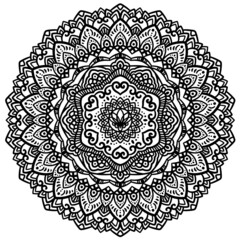 Hand drawn Mandala. Vintage decorative elements
