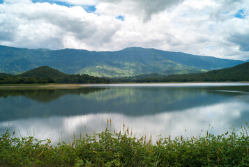 Fototapeta na wymiar Lake in the mountain in Thailand