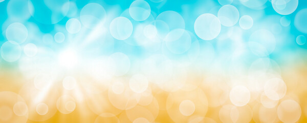 abstract bokeh background on summer holiday © arwiyada