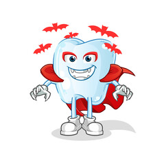 tooth Dracula illustration. character vector
