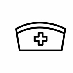 Fototapeta premium Nurse Hat Icon Design Vector Logo Template Illustration Sign And Symbol