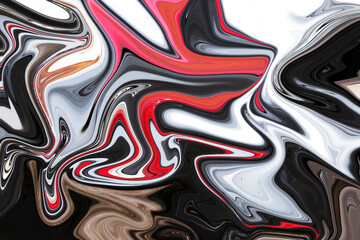 red, black and white wavy lines background