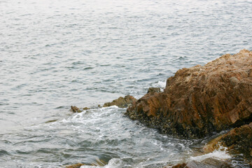 the Coast with rock, the Junk Bay, hk 26 July 2004