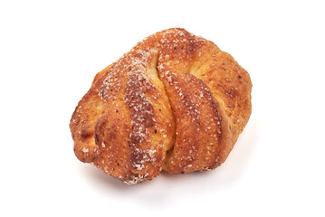 Cottage cheese cookies, isolated on white background.