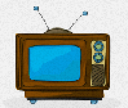 Pixel Art Retro Tv 3