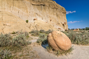 The Cannonball Concretions in the Theodore Roosevelt National Park
