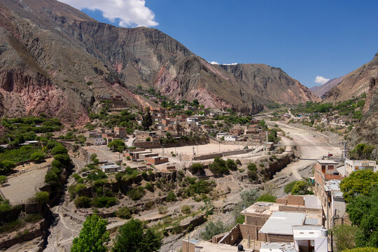 Panoramic view of the town of Iruya in Salta, Argentina