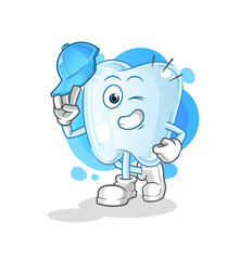 tooth young boy character cartoon