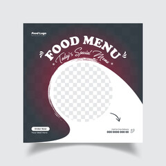 Restaurant Or Food Social Media Post, Food Web Banner