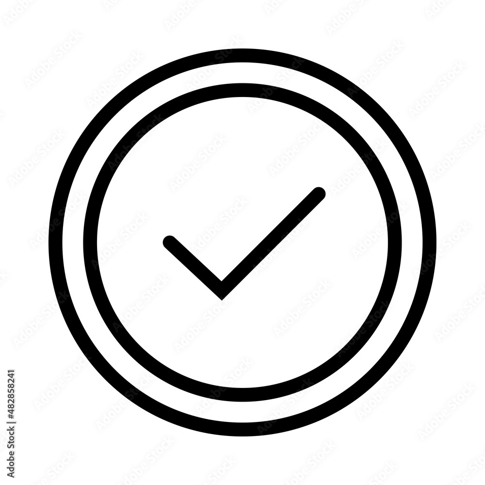 Aufkleber this check icon can be used in various designs, both formal and non-formal. suitable also used for d