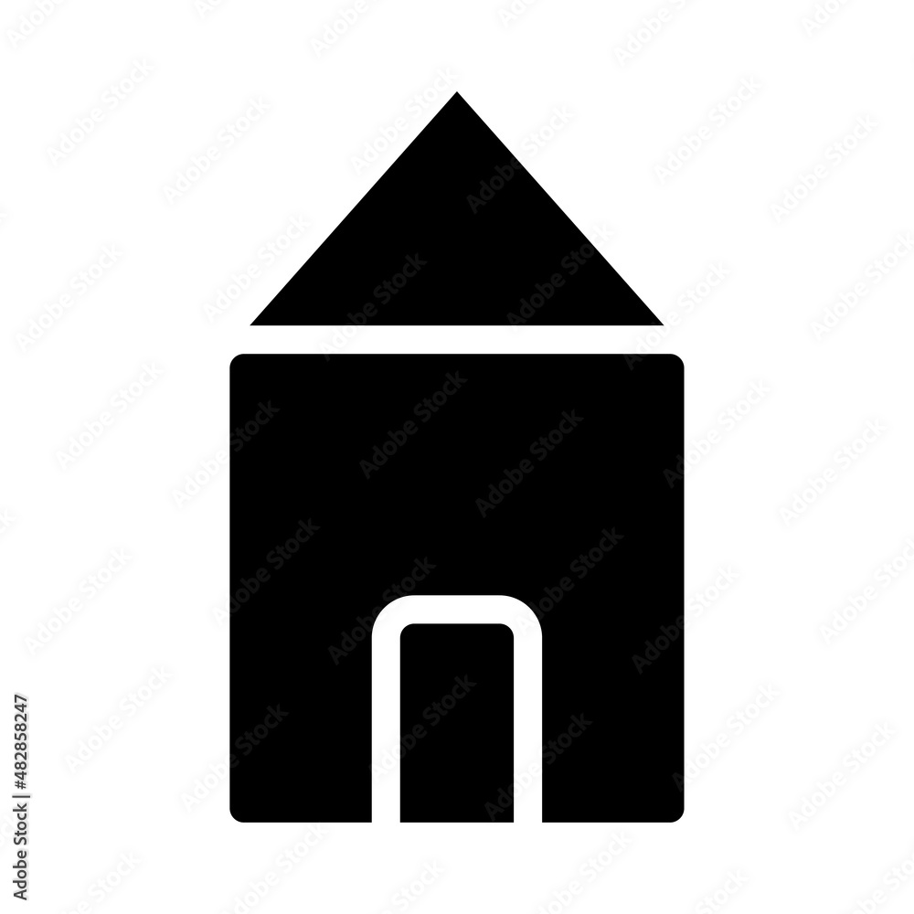 Poster this home icon can be used in various designs, both formal and non-formal. suitable also used for de