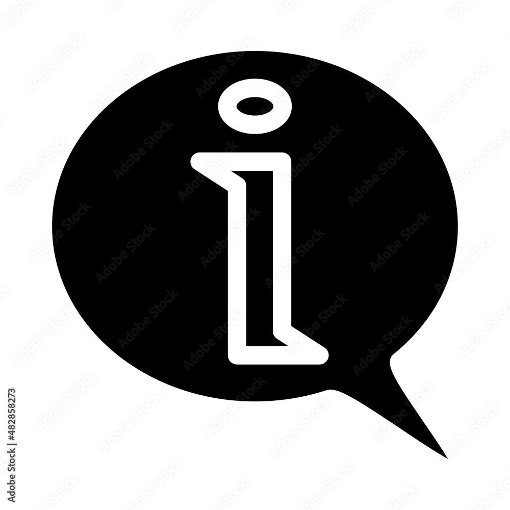 Poster this information icon can be used in various designs, both formal and non-formal. suitable also used