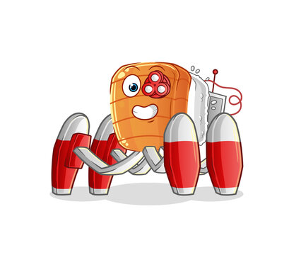 recommend clip art: sushi future robot vector. cartoon character