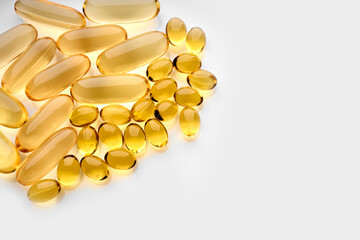 Daily portion of vitamins, drug medicines, tablets, dietary supplements. Color vitamins. Nutritional supplements