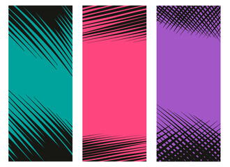 Set of abstract purple backgrounds dotted style , vector illustration