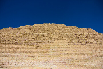 Step pyramid of Djoser is archaeological and historical site in Saqqara necropolis, south of Cairo. The oldest Pyramid of Egypt is the prototype of those of Giza, located south of the city of Memphis