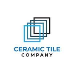 simple and unique ceramic tile logo design