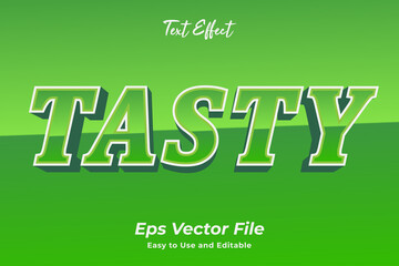 Tasty text effect. editable and easy to use. premium vector