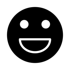 Fototapeta premium This emoticon icon can be used in various designs, both formal and non-formal. Suitable also used for fun-themed designs, rate marketplaces, children and others.