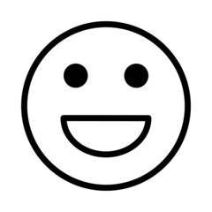This emoticon icon can be used in various designs, both formal and non-formal. Suitable also used for fun-themed designs, rate marketplaces, children and others.
