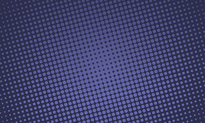 Halftone dots pattern background in trendy color Very Peri. Color of the year 2022. Comic pop art style blank layout. Template design for presentation, web banner, backgrounds for covers. Vector