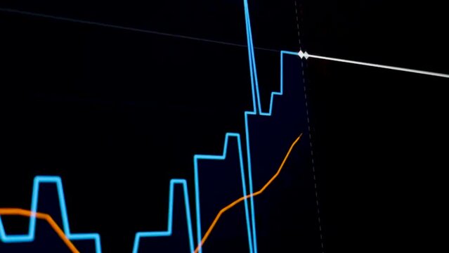 market stock chart volatility. a volatile movement for financial data or diagram. versatile chart for stock, cryptocurrency, forex, etc.
