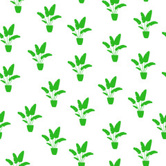 pattern of green plants