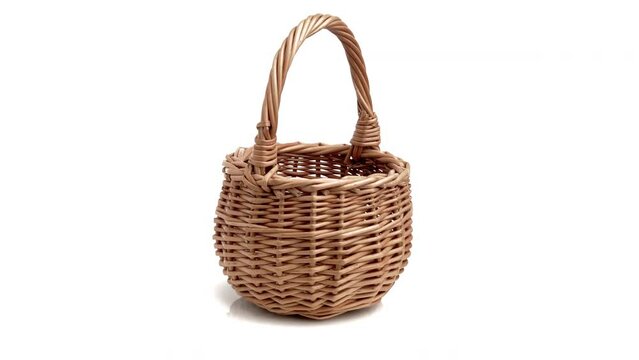 basket isolated on white background