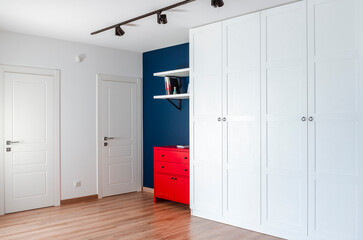 Interior design in a modern Scandinavian style. Repair