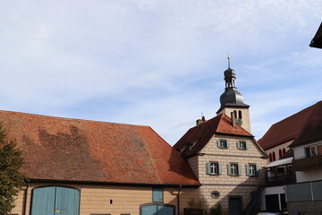 St.Gertraud Kirche in Obernzenn bei Bad Windsheim.