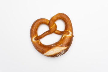 Pretzel isolated on white.
